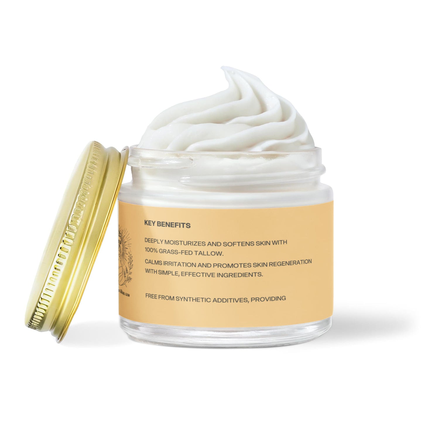 Whipped Grass-Fed Tallow Balm with Vanilla Bean